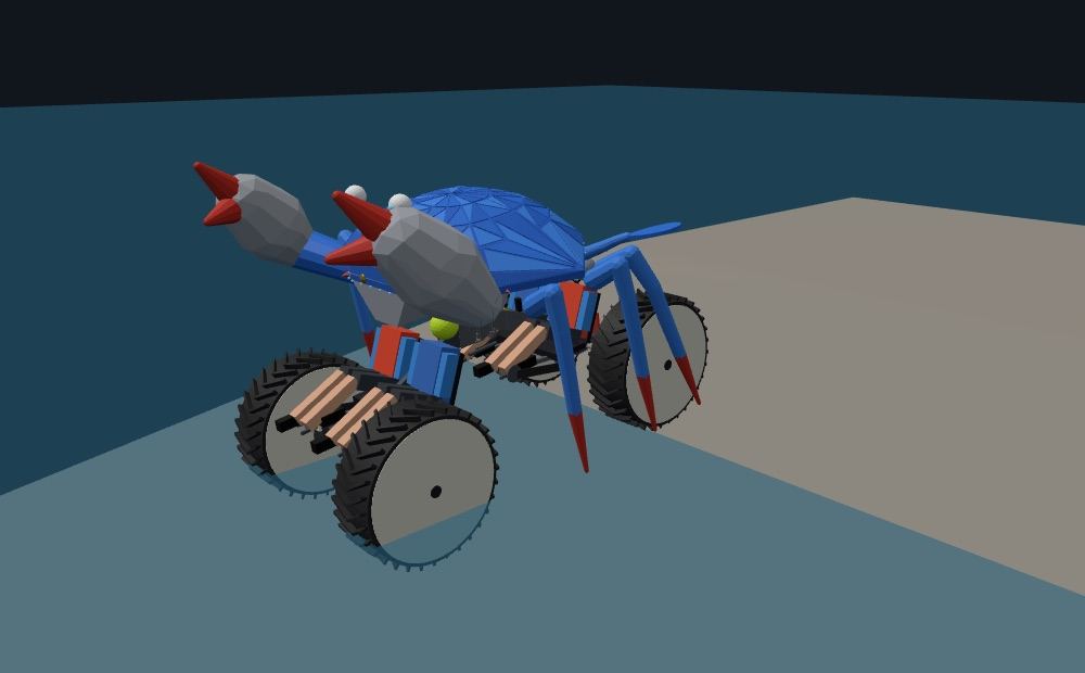 Screenshot: The simulator's SOOK rolling down the boat ramp into the water